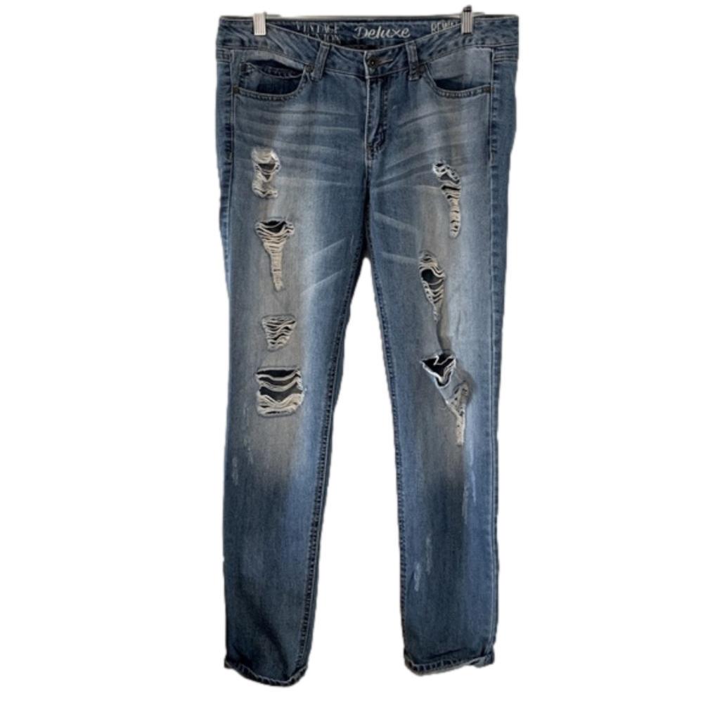 REWASH Brand | American Original distressed mid-rise jeans​